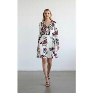 Roberto Cavalli Floral Tarot Card Dress in Mystic Garden size 44IT/8 US $2300